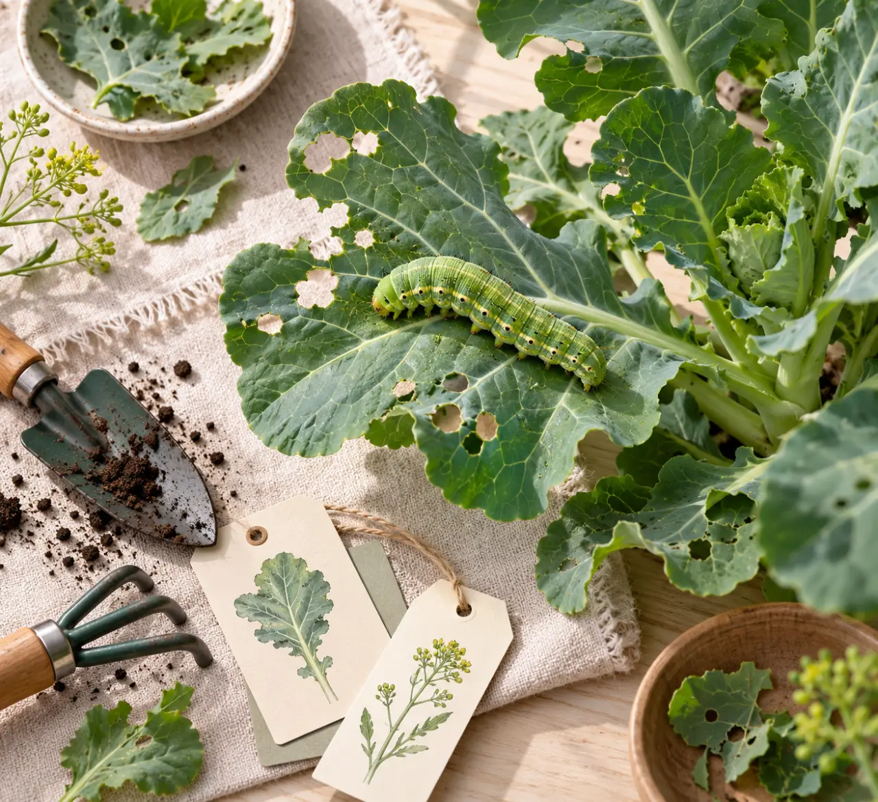Chenille verte : la plante hôte en dit plus que la couleur