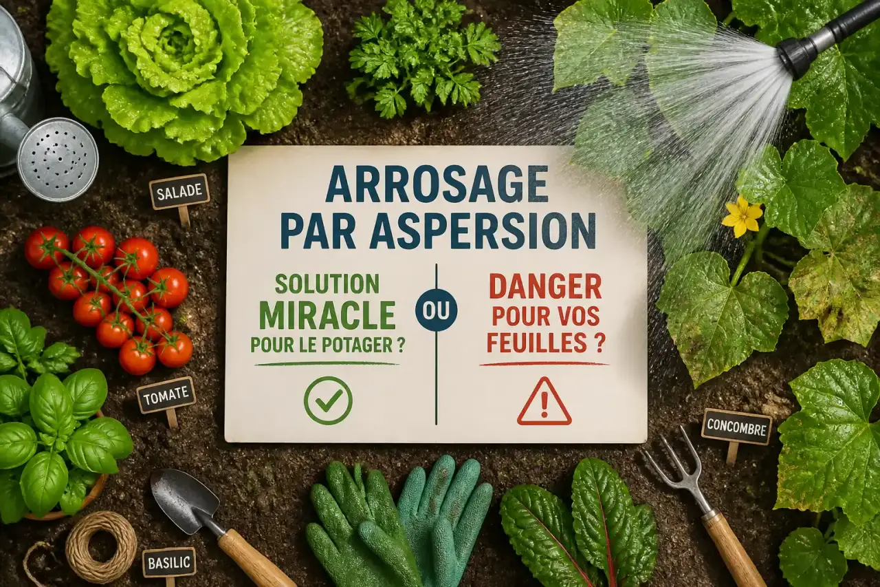 Arrosage par aspersion : solution miracle pour le potager ou danger pour vos feuilles ?