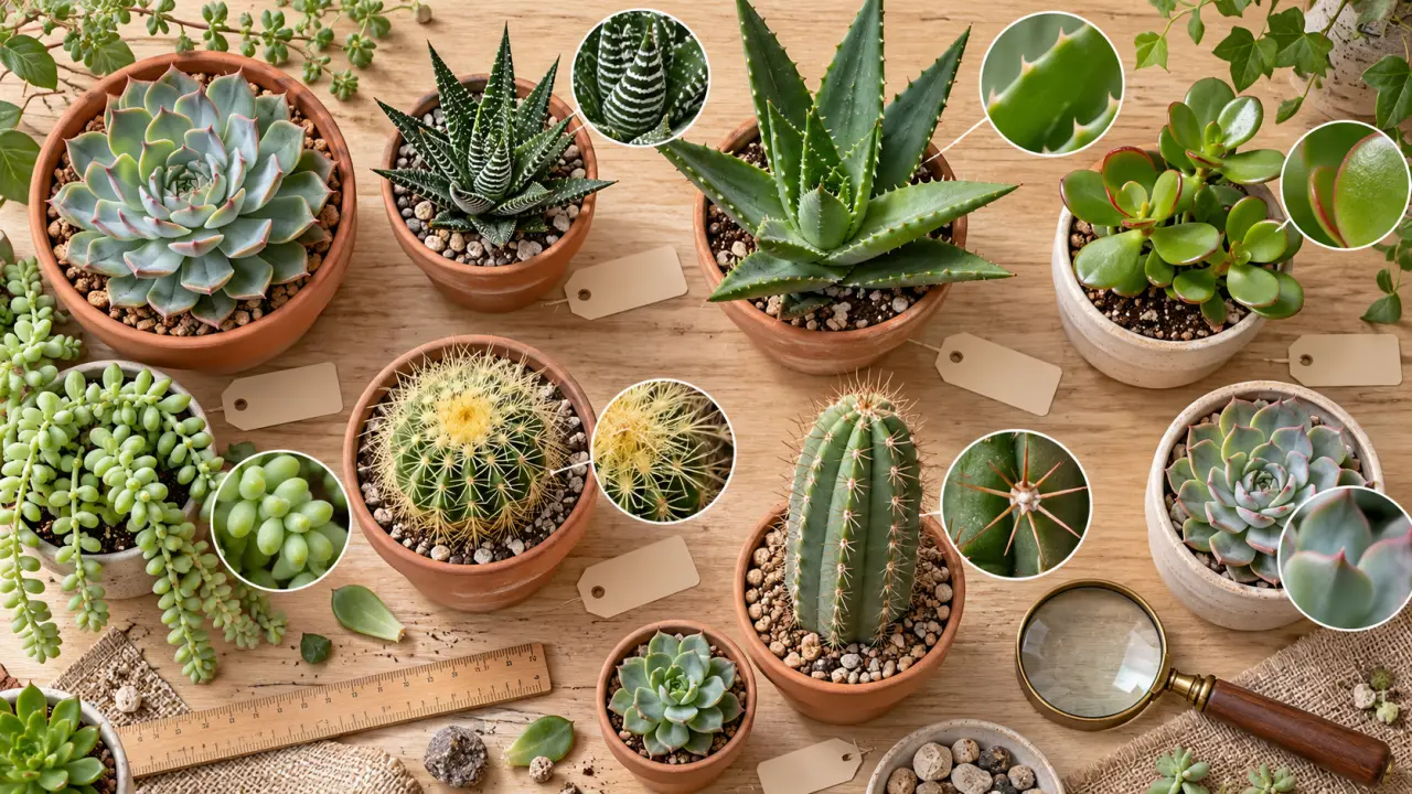 Plantes grasses : photos et noms ne suffisent pas sans ces repères visuels
