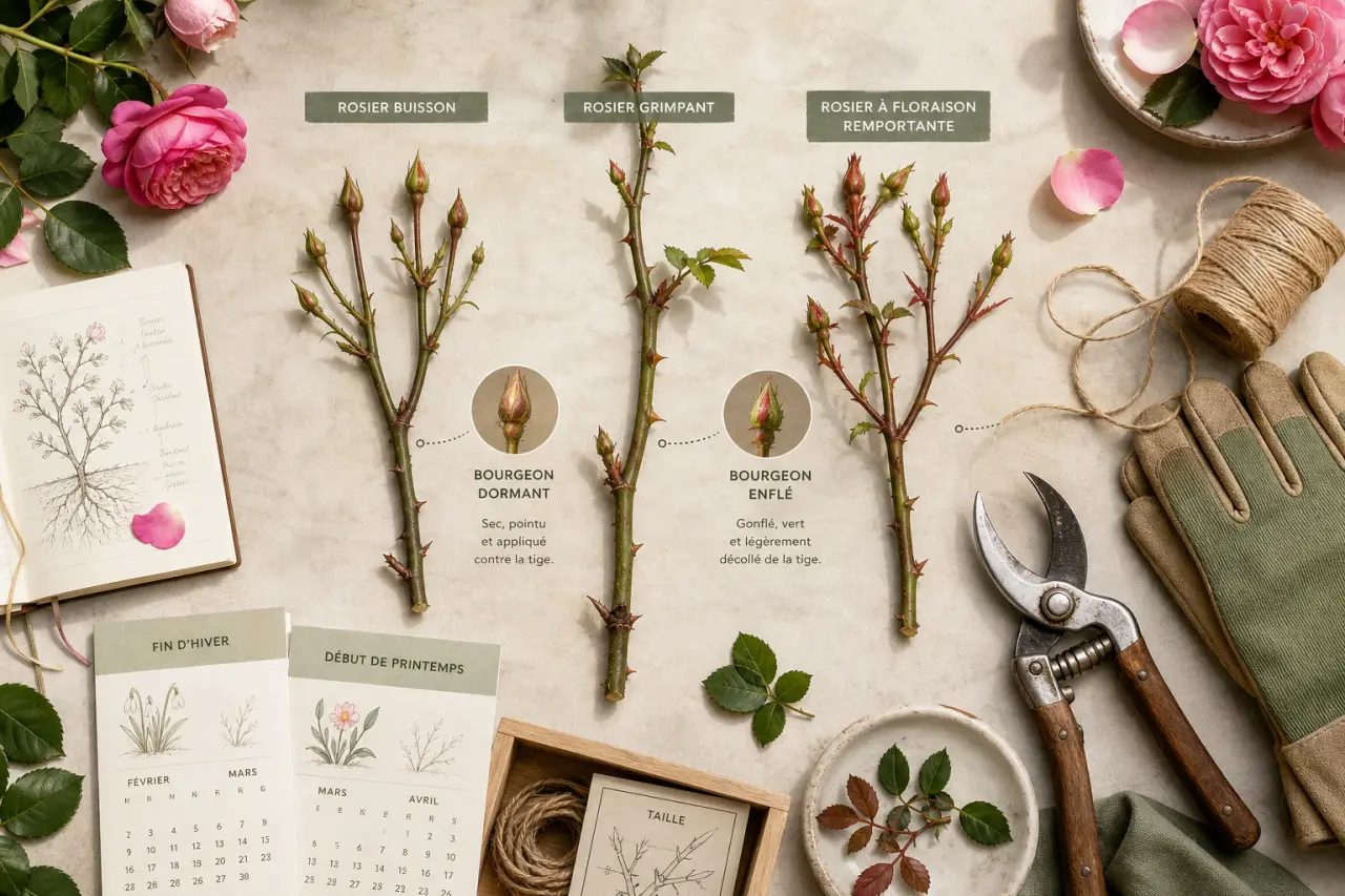 Tailler les rosiers au bon moment, selon leur type et leurs bourgeons