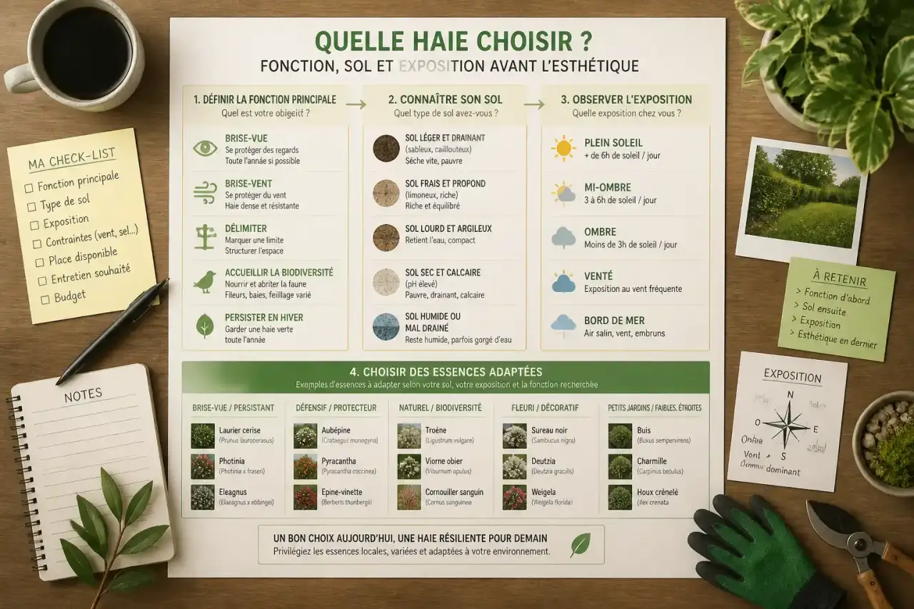 Quelle haie choisir ? Fonction, sol et exposition avant l'esthétique